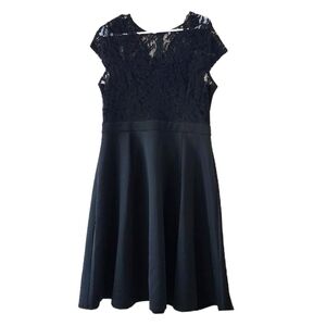 Elegant Black Lace Kids Dress
